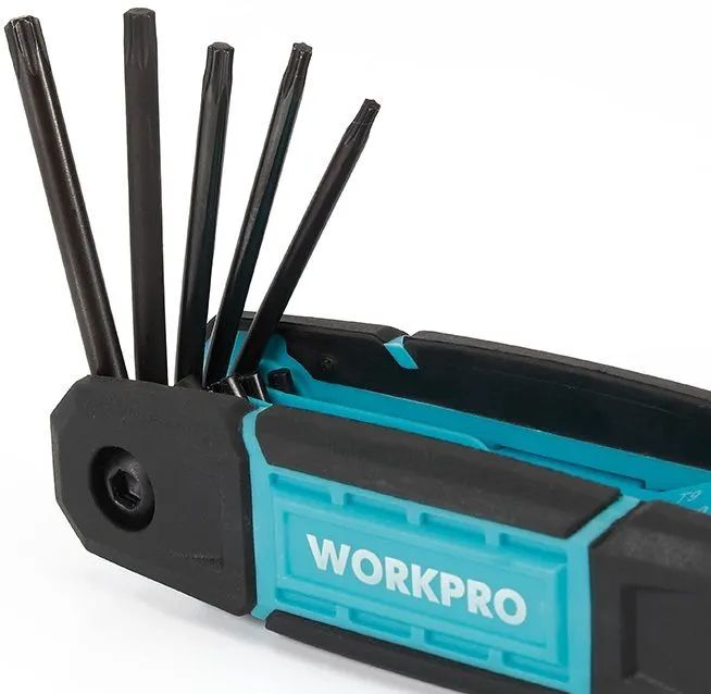 Набор складных шестигранных ключей TORX Workpro WP222030, 8 штук - фото