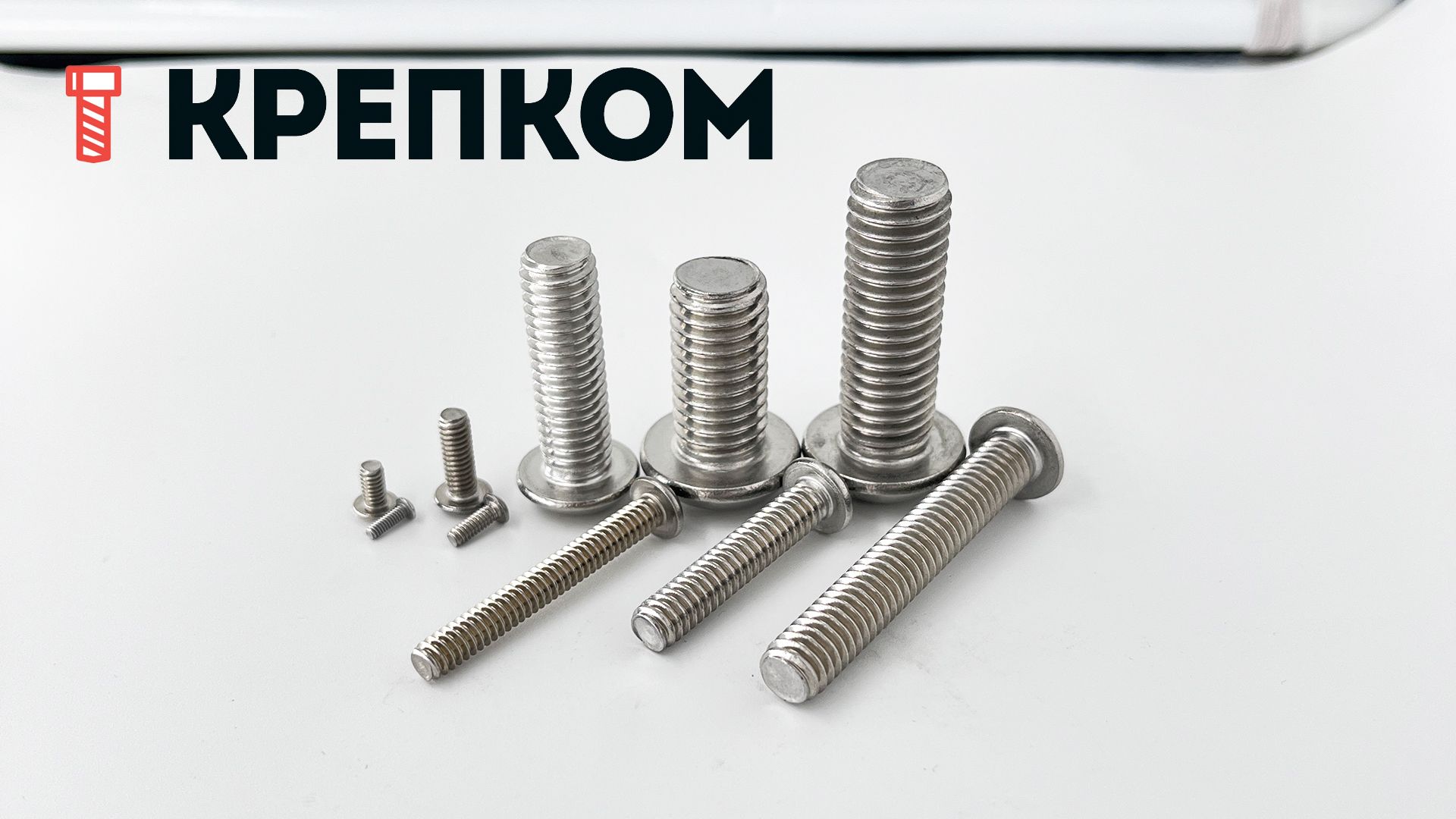 Винт с полукруглой головкой и внутренним шестигранником UNC  (аналог ISO 7380), нержавеющая сталь А2 - фото