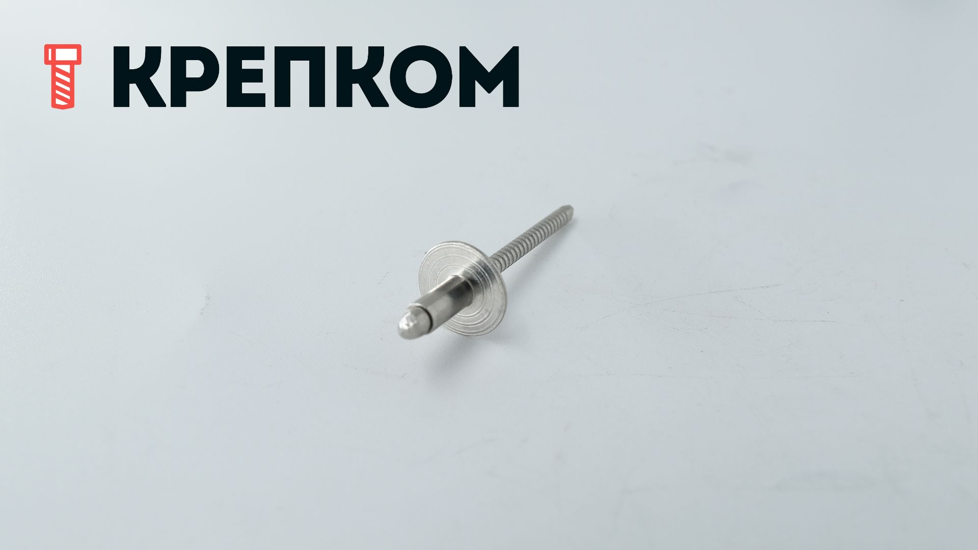 Заклепка вытяжная нерж.сталь/нерж.сталь с широким бортиком (12 мм) 4х8 - фото