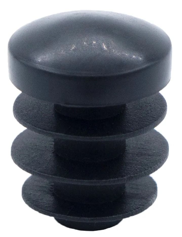 Заглушка выпуклая внутренняя для круглых труб ПСЧН, пластик, цвет в ассортименте - фото