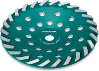 Чашка шлифовальная алмазная по бетону, сегментная 230 мм Turbo Industrial Kraftool 33368-230