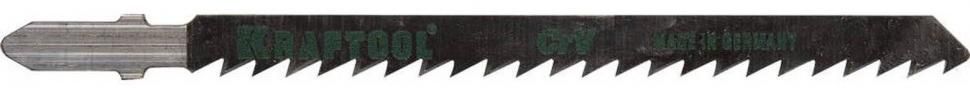 Полотно по дереву для лобзика 100/75 мм, чистый рез T101D Kraftool 159511-4, хромованадиевая сталь, 2 шт - фото