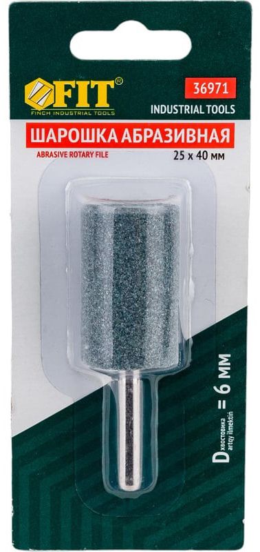 Шарошка абразивная 25х40х6 мм FIT 36971 - фото