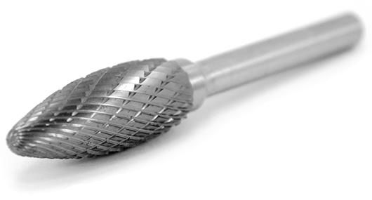 Борфреза твердосплавная с X-образной насечкой H (FLH) ВК8 РИ - фото