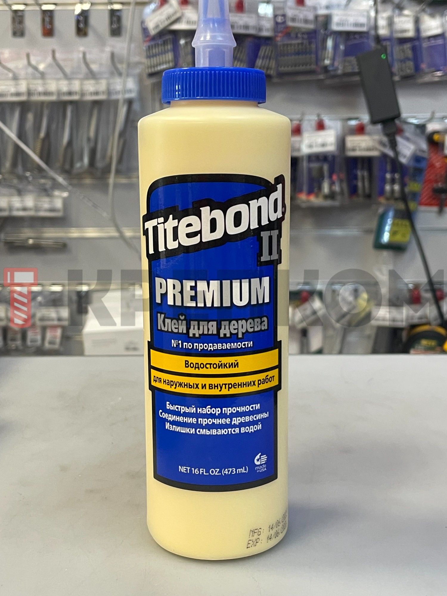 Клей столярный влагостойкий Titebond II Premium Wood Glue, 473 мл - фото