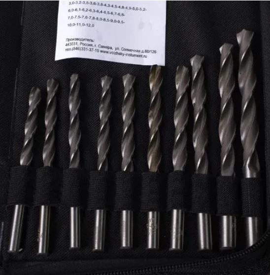 Набор сверл по металлу 3-12 мм P6M5 №51 Волжский Инструмент 5509138, 30 шт - фото