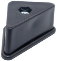 Опора с резьбовым отверстием M10 для равнополочных уголков 40х40 мм У40-40М10ЧН, пластик