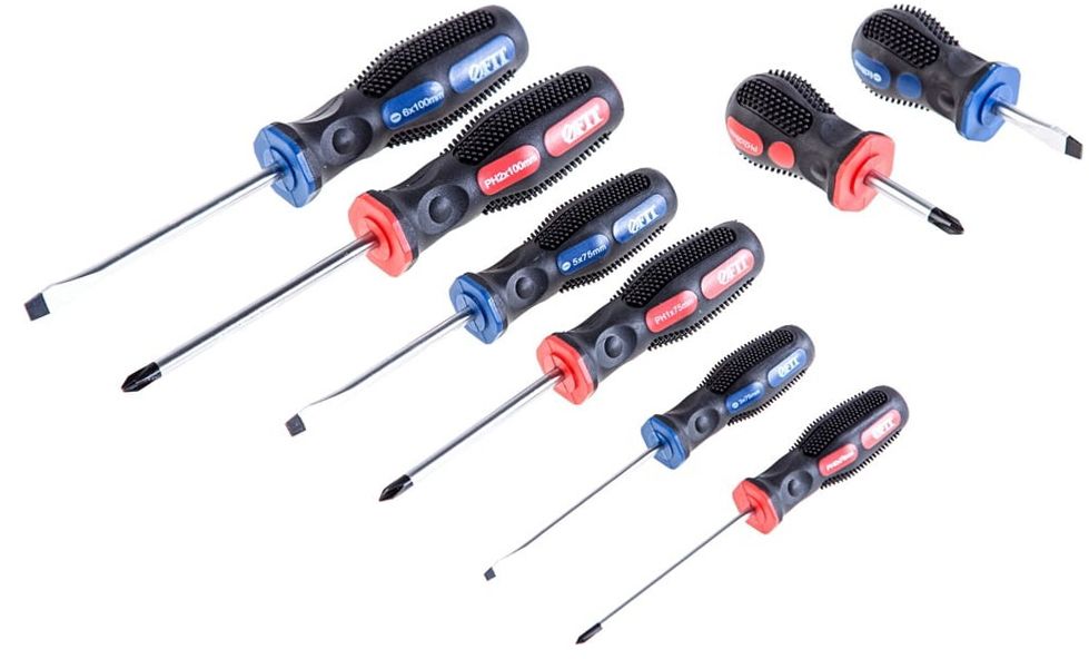 Отвертки для точных работ 120 мм PH/SL FIT 56140, 6 шт - фото