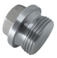 Пробка-заглушка G 1" с шестигранной головкой и фланцем DIN 910, сталь без покрытия