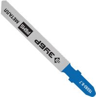 Полотна по металлу 0,5-1,5 мм T118G для электролобзика 50 мм 32 TPI, ЗУБР 15593-0.7_z02, сталь Р6М5, 2 шт