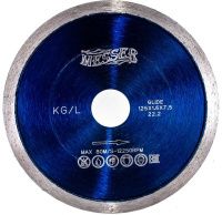 Диск алмазный со сплошной кромкой KG/L по керамограниту 125 мм, Messer 01-27-125