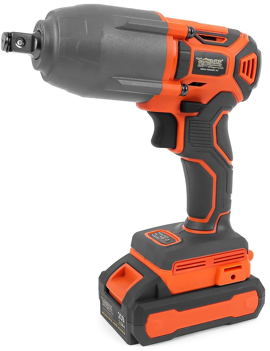 Изображение товара Аккумуляторный ударный гайковерт Messer DCW6 1000 Нм 20В с реверсом и подсветкой