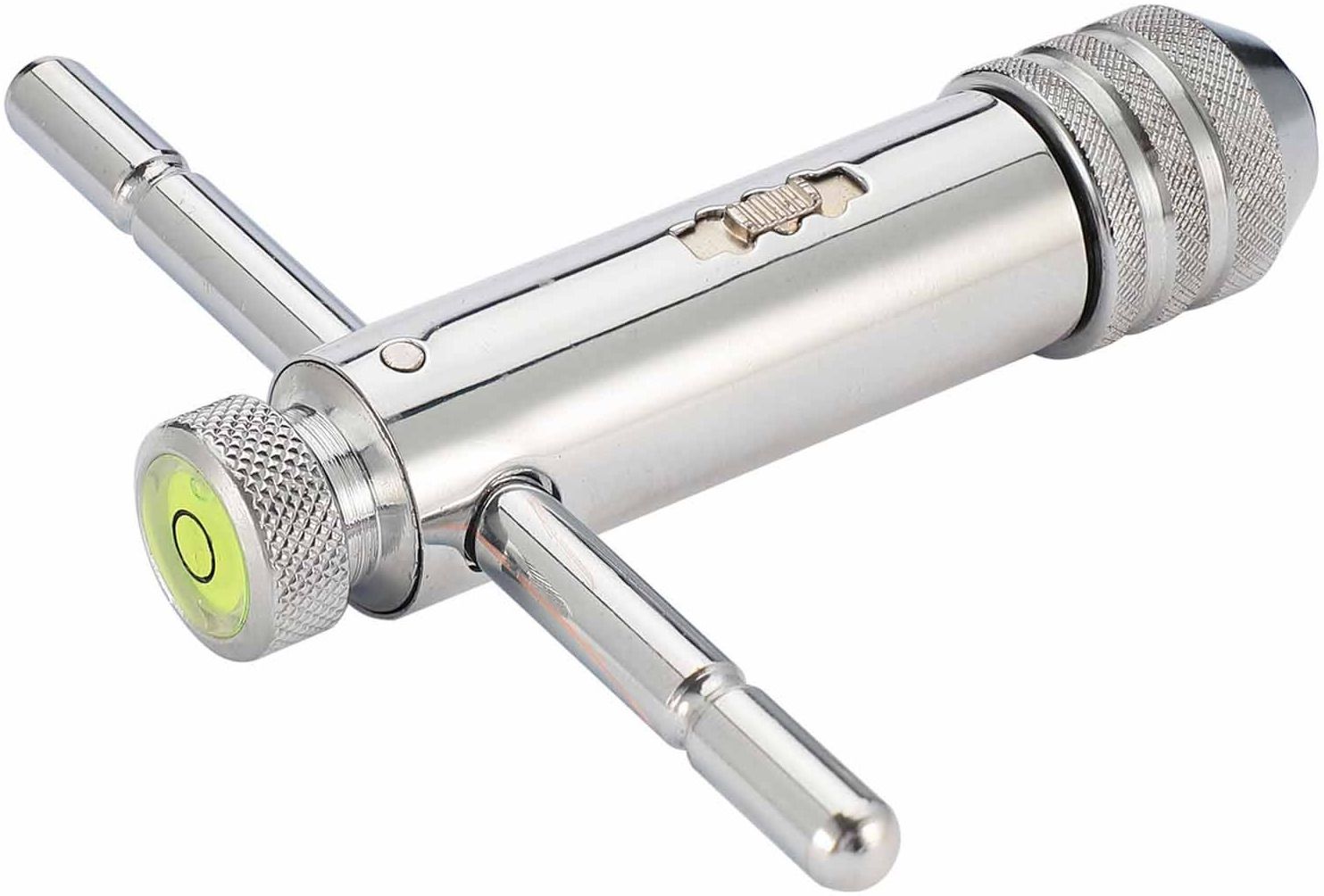 Вороток для метчиков с трещоткой и уровнем M5-M12 100 мм Master-Tool 1040502010045 - фото