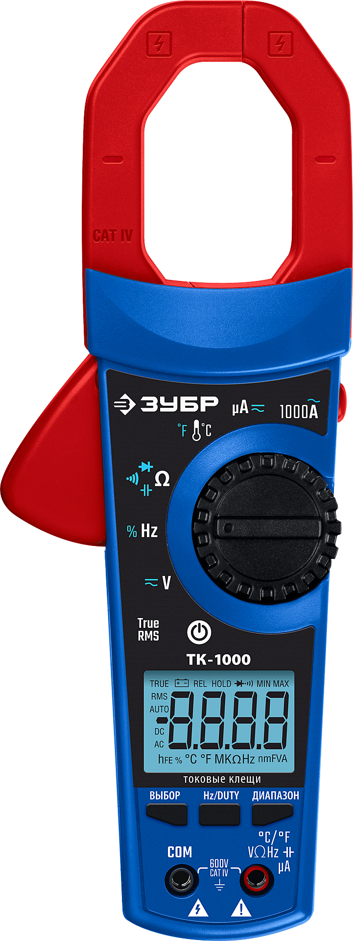 Клещи токовые цифровые ЗУБР ТК-1000 59824_z01 - фото