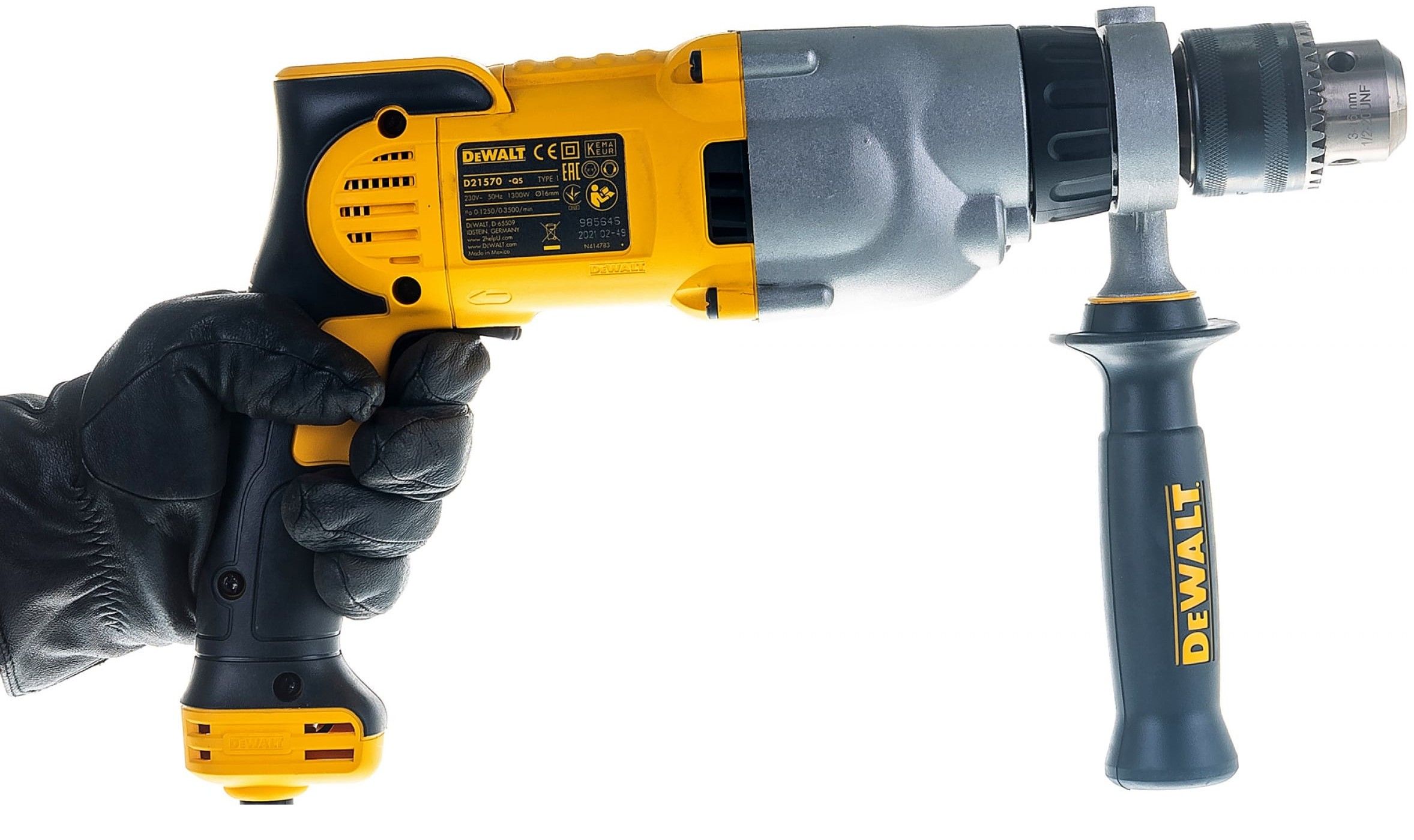 Дрель алмазная сухого сверления 1300 Вт DeWALT D21570K - фото