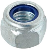 Гайка самоконтрящаяся с мелкой резьбой М10х1,25 DIN 982, оцинкованная сталь
