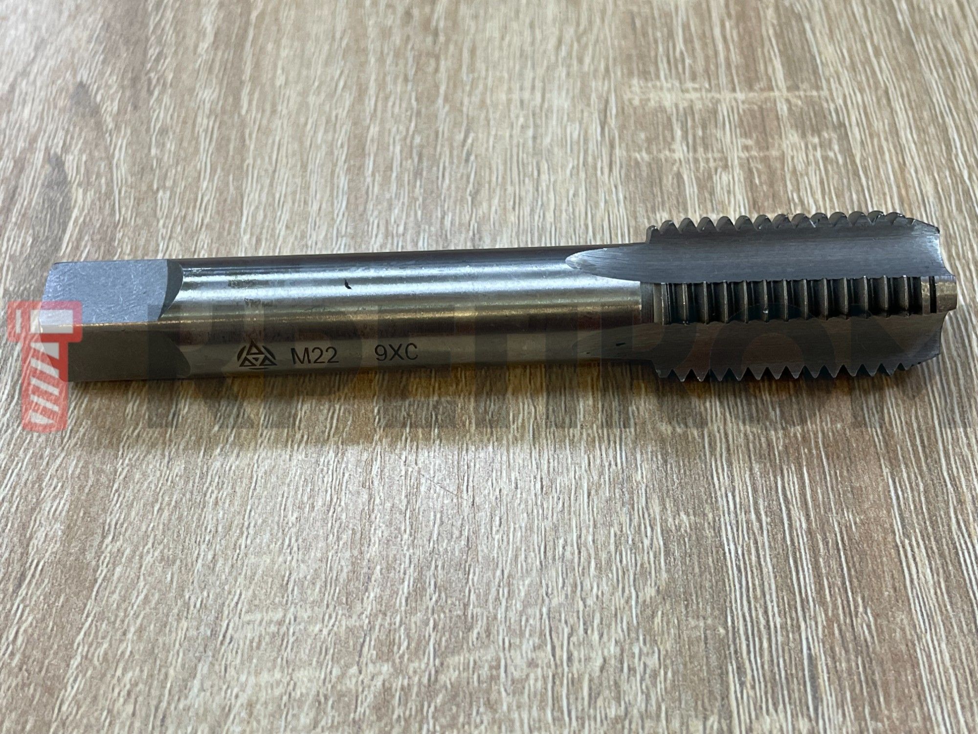 Метчик ручной М22х2,5 мм 9ХС Волжский Инструмент 3705150, метрическая резьба, в упаковке, 2 шт - фото