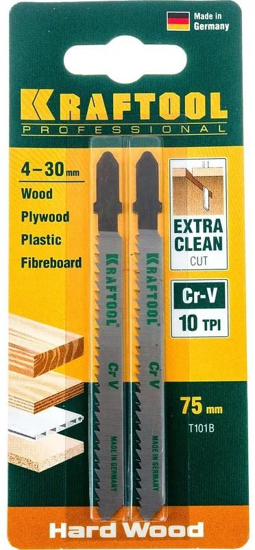Полотно по дереву для электролобзика Kraftool, хромованадиевая сталь - фото
