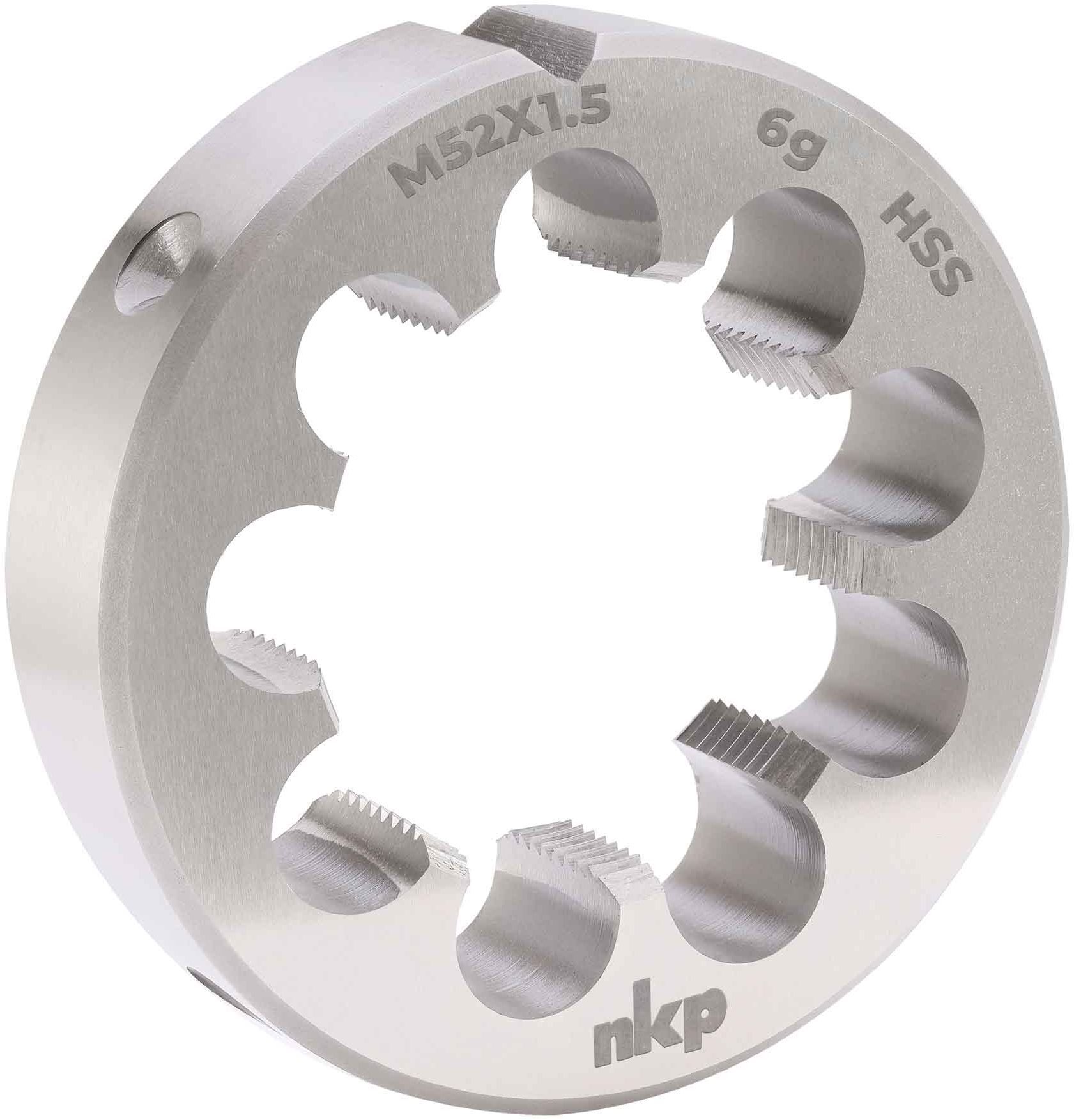 Плашка М52х1,5 мм HSS DIN EN 22568 NKP 240521N, мелкая метрическая резьба - фото