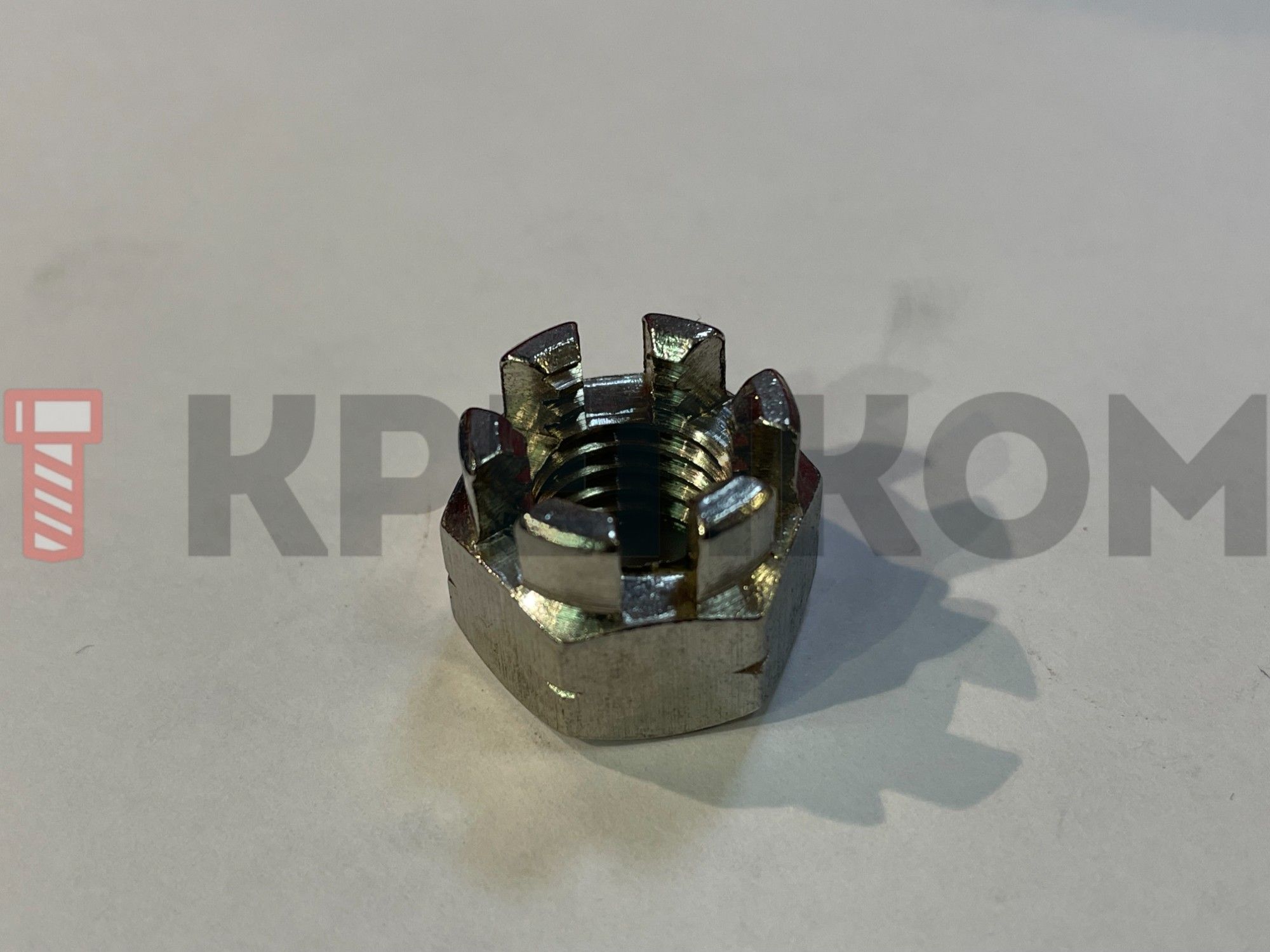 Гайка корончатая (прорезная) DIN 935, нержавеющая сталь А2 - фото