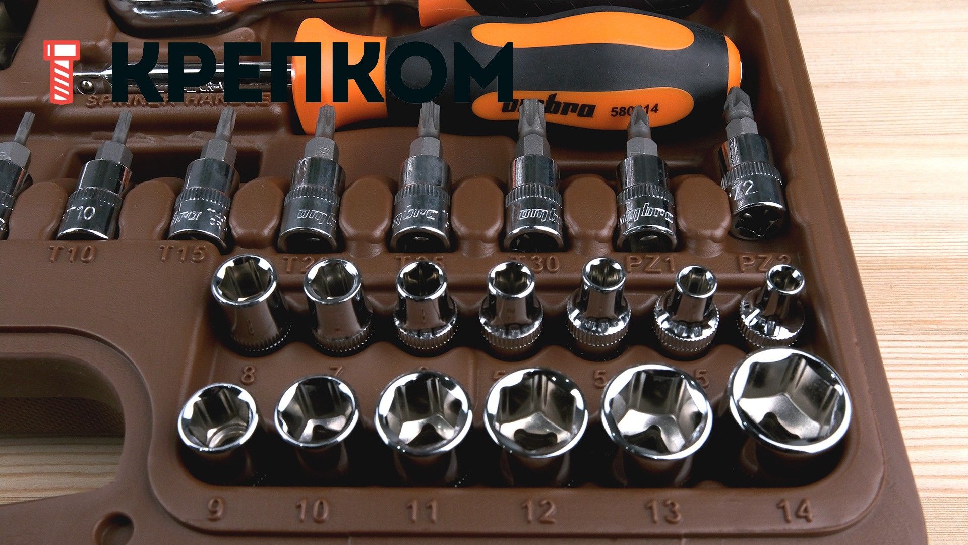 Универсальный набор инструмента 1/4"DR, 1/2"DR Ombra OMT82S, 82 штуки - фото