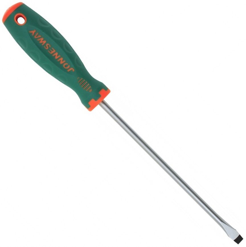 Изображение товара Отвёртка шлицевая SL8.0х200 мм Jonnesway ANTI-SLIP GRIP D71S8200 надежная сталь