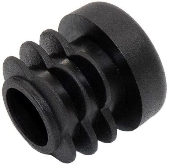 Заглушка внутренняя плоская для круглых труб ПЧН, пластик, цвет в ассортименте - фото