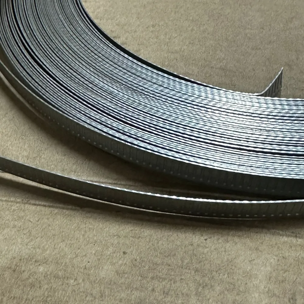 Хомут ленточный червячный 30 м/9 мм NA001994, оцинкованная сталь - фото