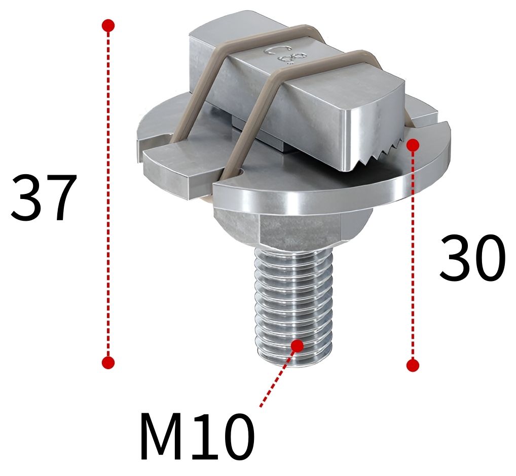Болт Т-образный для монтажной системы FUS и MS Fischer FHS Clix S М10х30 020917, оцинкованная сталь - фото