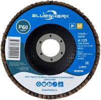 Круг лепестковый торцевой конический по нержавеющей стали Blueshark