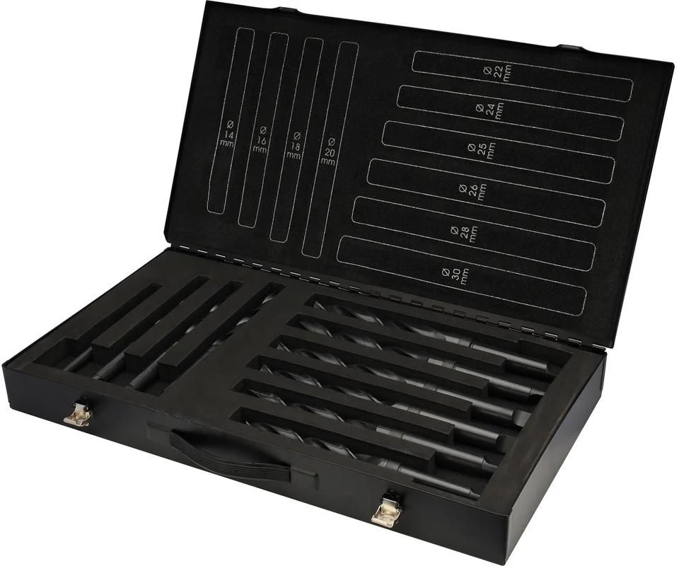 Набор сверл по металлу 14-30 мм HSS-R 118° DIN345 H-Tools PRO 204002HT, 10 шт - фото