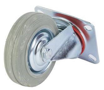 Колесо поворотное серая резина SC F TOR - фото