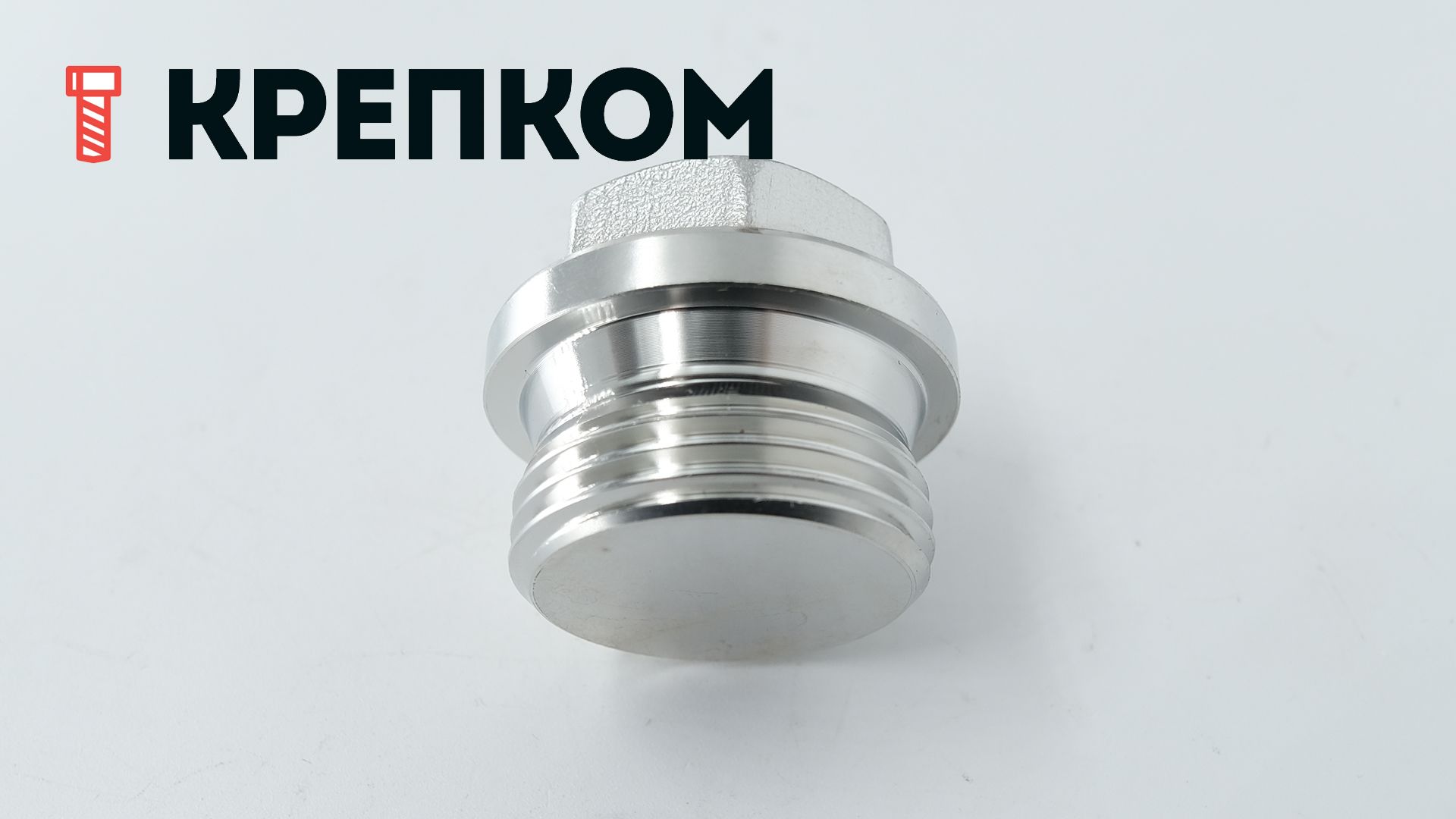 Пробка-заглушка дюймовая G с шестигранной головкой и фланцем DIN 910, нержавеющая сталь А4 - фото