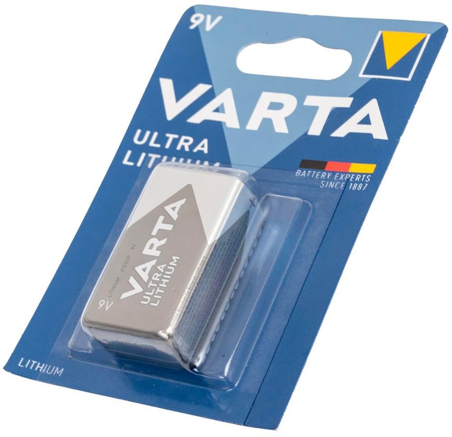 Батарейка 6122 литиевая крона 9 В Varta 6122301401М - фото