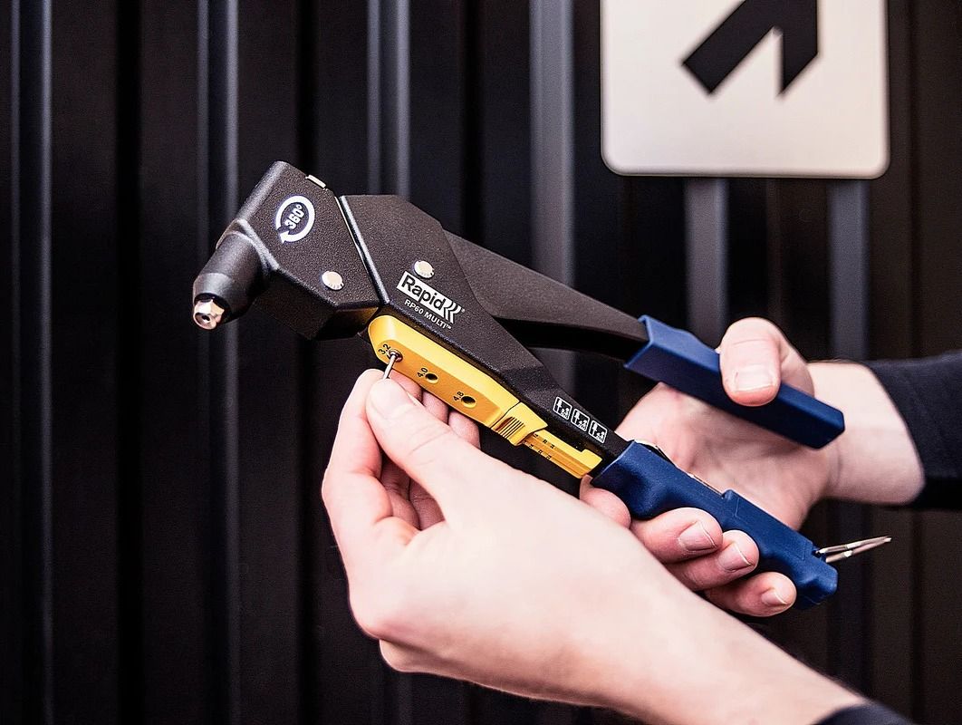 Заклепочник RP60 для вытяжных заклёпок 3,2 - 4,8 мм универсальная насадка поворотный 360° Rapid Multi 5001140 - фото