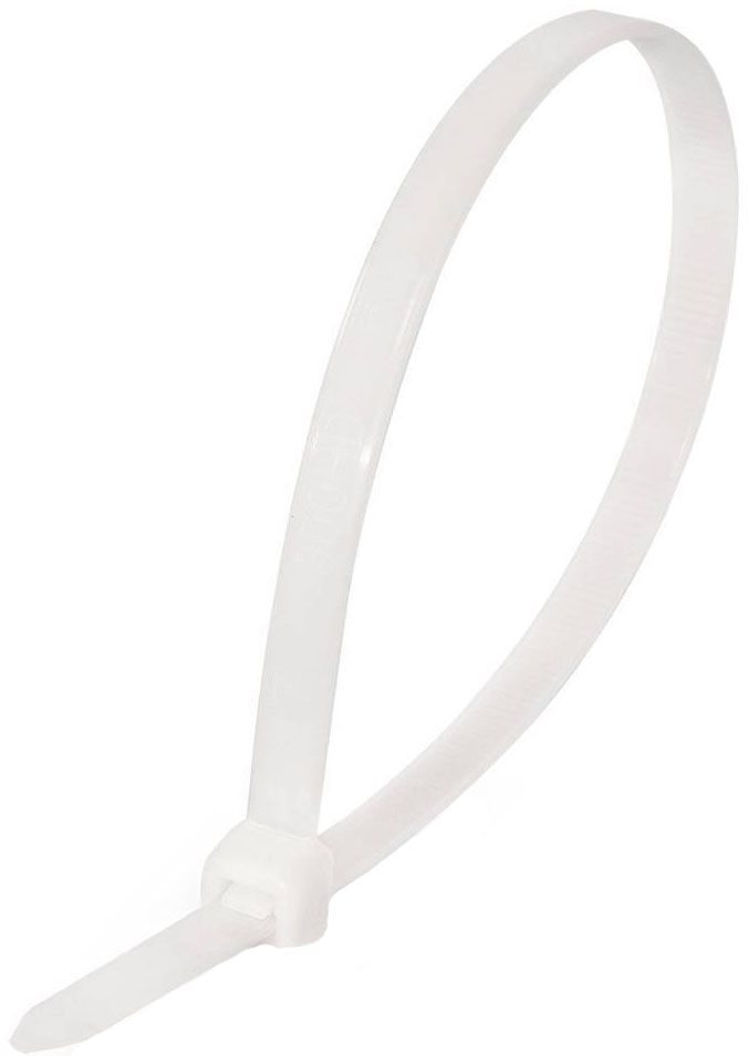 Стяжка нейлоновая белая КСС Fortisflex, 1 шт - фото