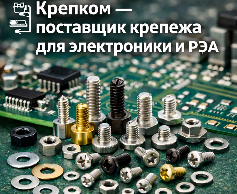 Крепком — поставщик крепежа для электроники и РЭА