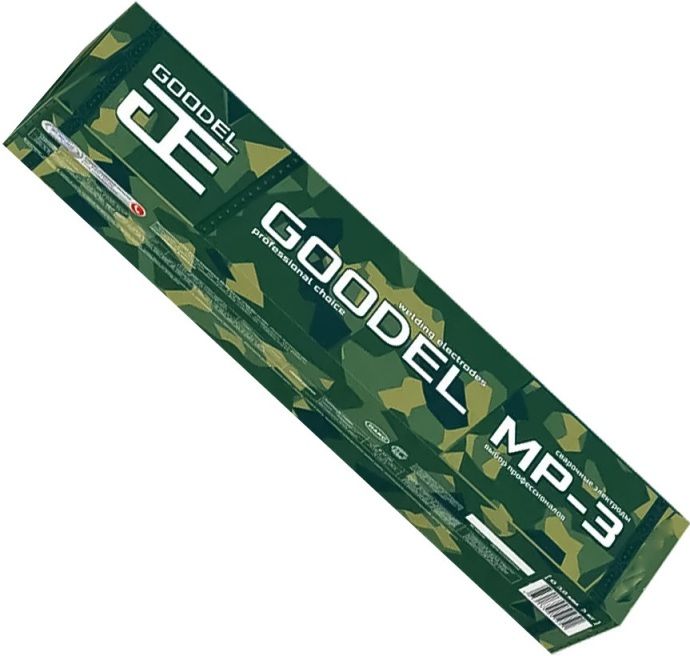 Электроды с рутил-целлюлозным покрытием МР-3С зелёные Goodel - фото