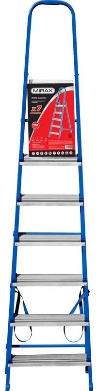 Стремянка 7 ступеней, 141 см Mirax 38800-07, сталь - фото