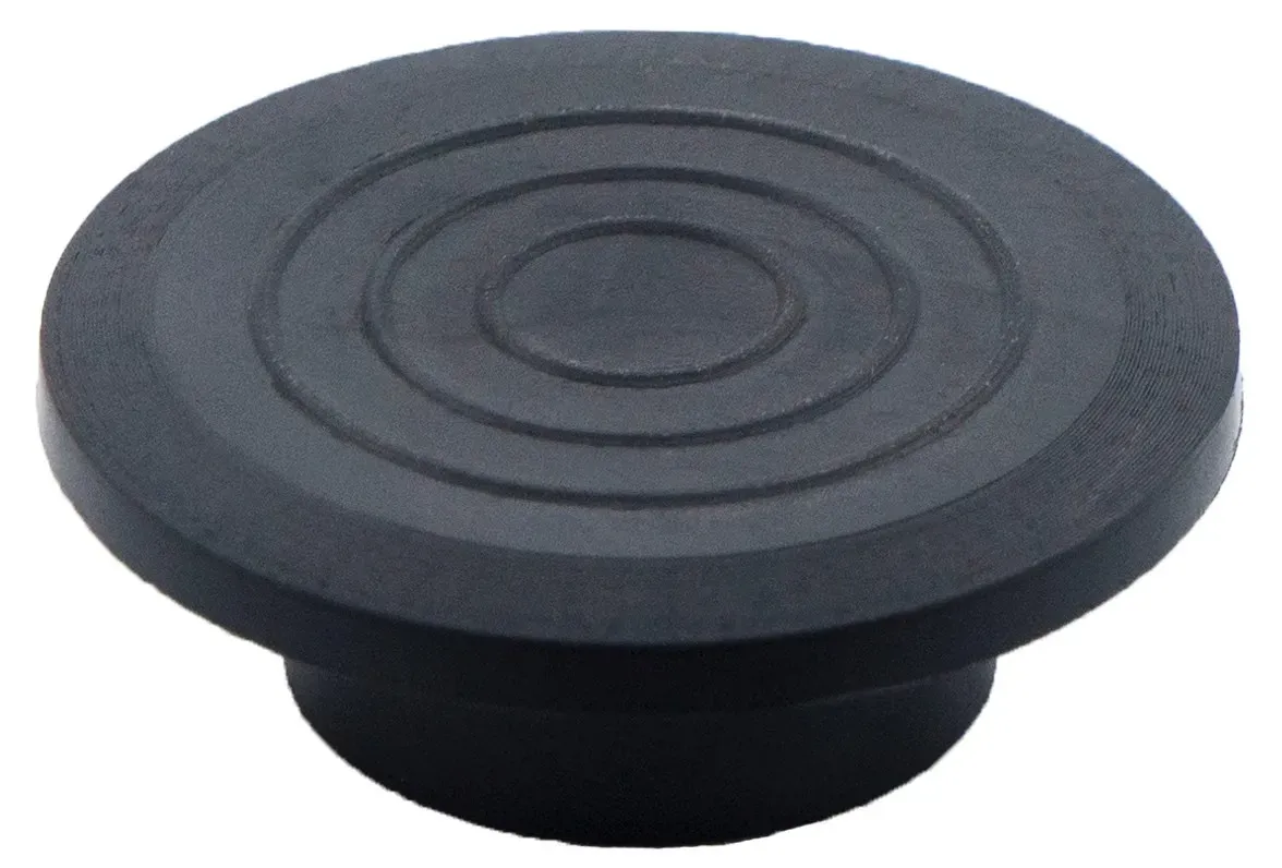 Опора с круглым основанием 32 мм под болт М8 ОП32М8ЧН, пластик - фото