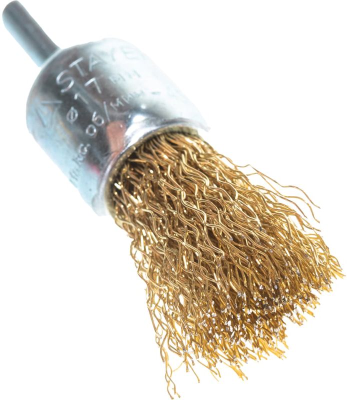 Щетка кистевая витая латунированная для дрели Professional Stayer - фото