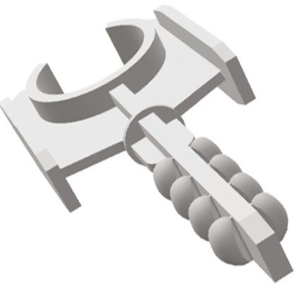 Дюбель со скобой вставной для труб Schnabl AKS, нейлон - фото