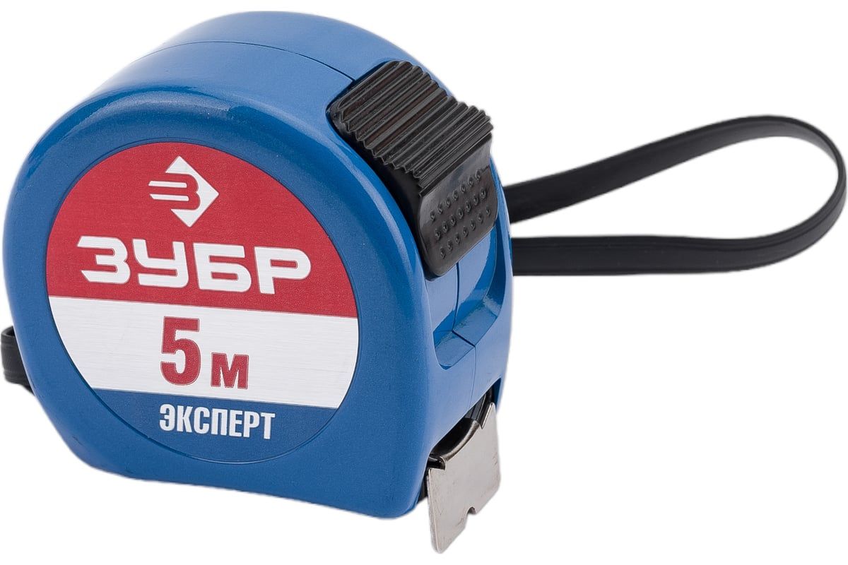 Рулетка 5 м 25 мм алюминиевый ударопрочный корпус ЗУБР Эксперт 34058-05-25 - фото