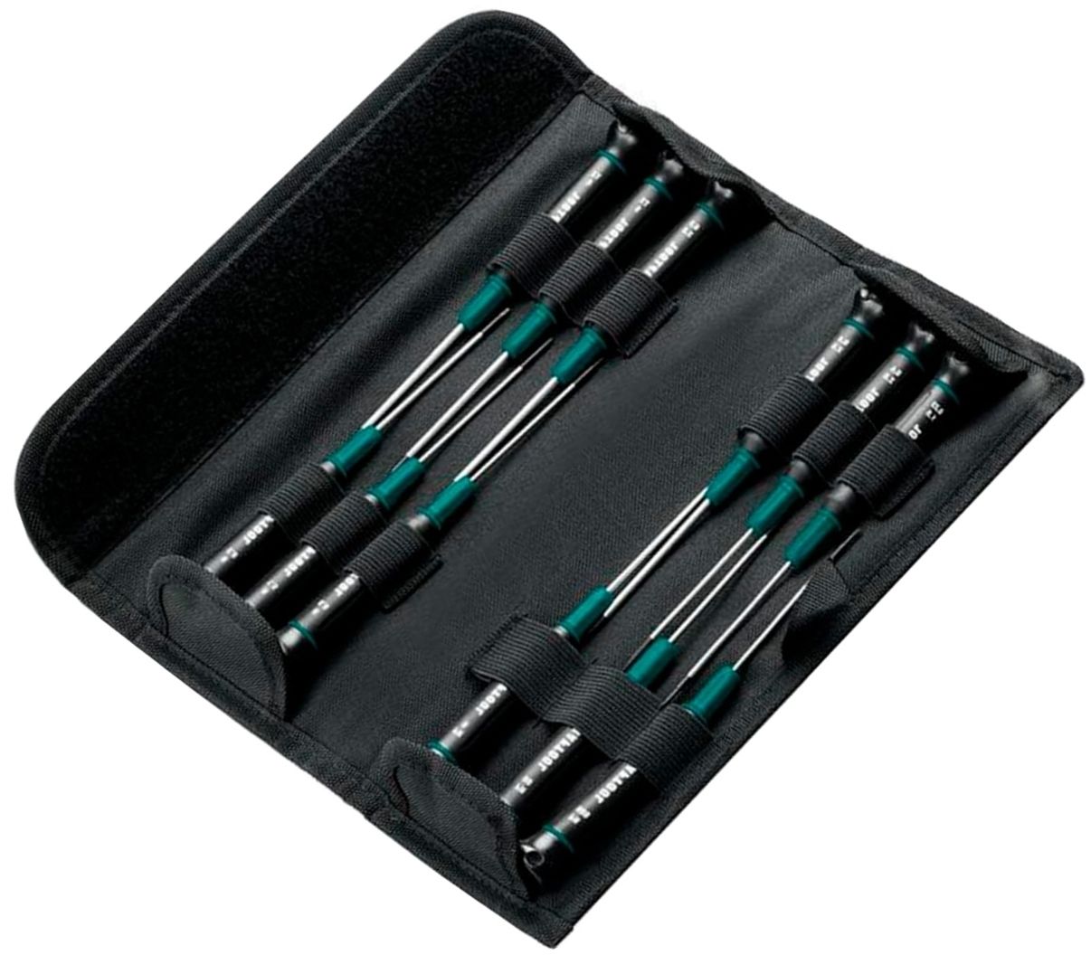 Изображение товара Набор отвёрток для точных работ Kraftool Precision-12 25689, сталь Cr-V, 12 предметов в чехле