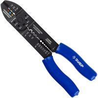 Электропассатижи с резкой кабеля, болтов, опрессовкой и снятием изоляции ЗУБР ММ-30 22668-23