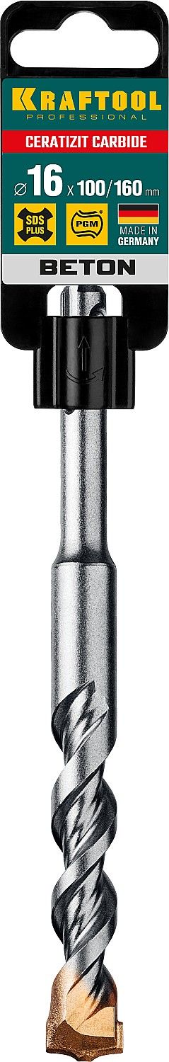 Бур по бетону с хвостовиком SDS-plus Ceratizit Carbide Kraftool - фото