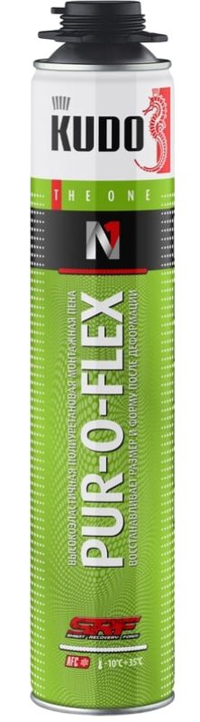 Пена монтажная полиуретановая Pur-o-flex 1000 мл Kudo 67952 - фото