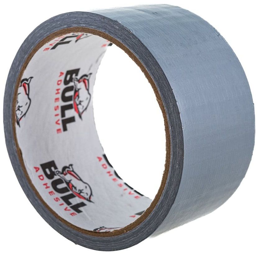 Лента клейкая армированная 48 мм Bull, серая - фото