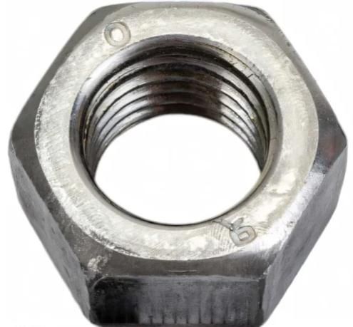 Гайка высокопрочная шестигранная ISO 4032, класс прочности 12, сталь без покрытия - фото