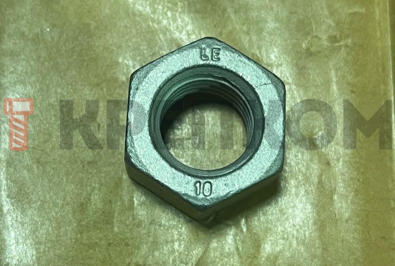 Гайка шестигранная DIN 934 (ISO 4032), класс прочности 10, цинк-ламельное покрытие flZnncL/480h - фото